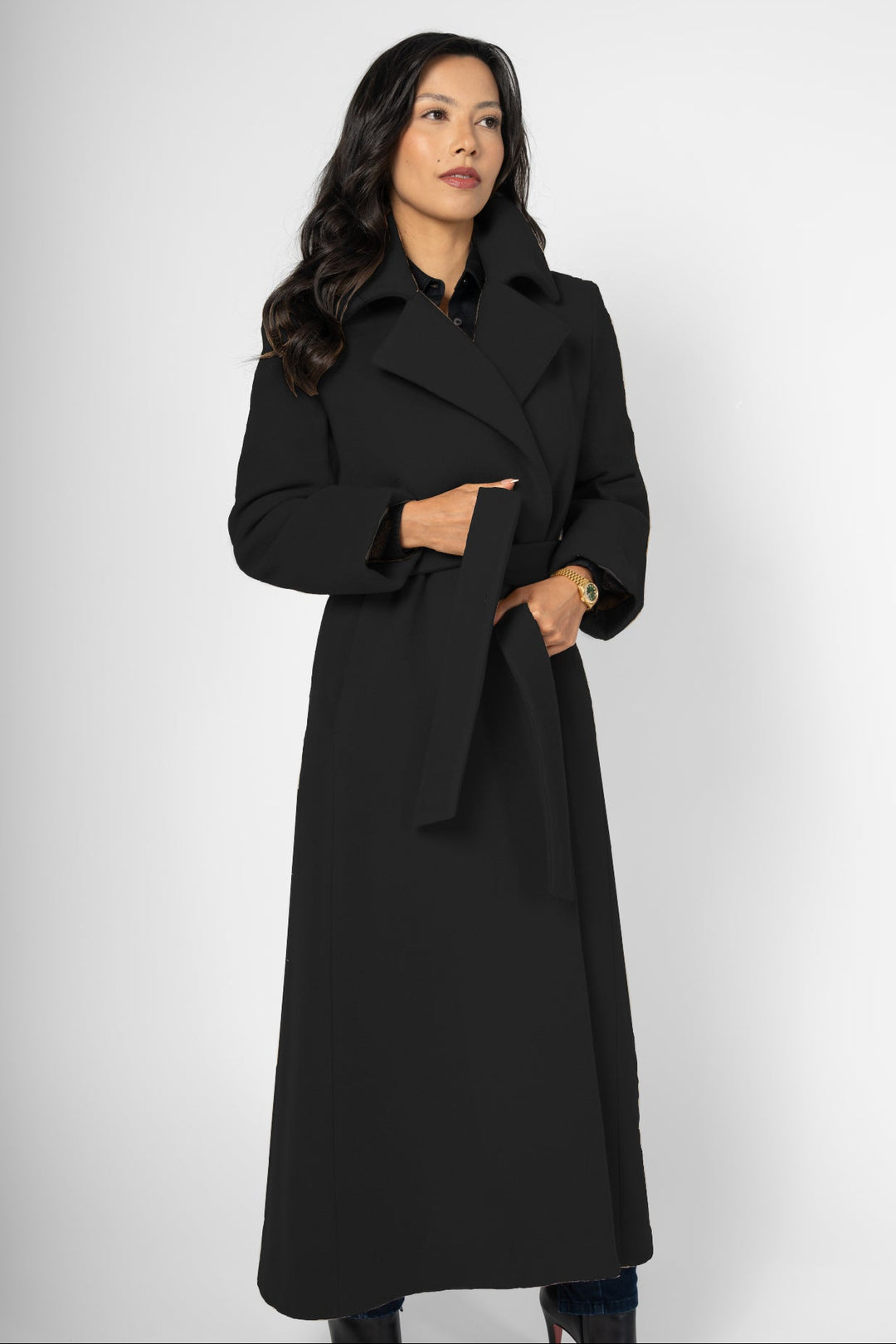 h*6様 At Last&Co WOOL OVER COAT SCARLETT Wool & Cashmere Long Wrap Coat 1451 – LORNE'S COATS