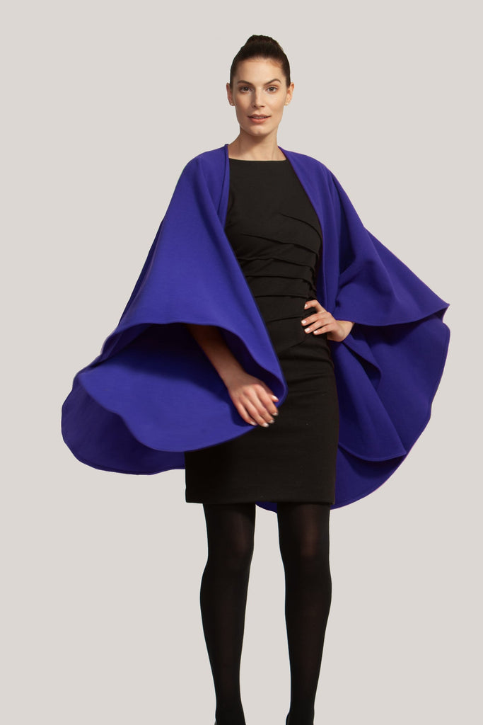 Cape collar Narrow line coat – L'AUBE BLANC