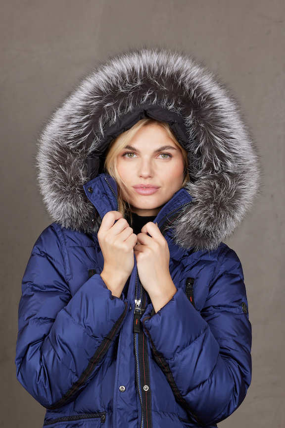 CARYS Down Coat with Detachable Natural Fur Hood 2860 – LORNE'S COATS