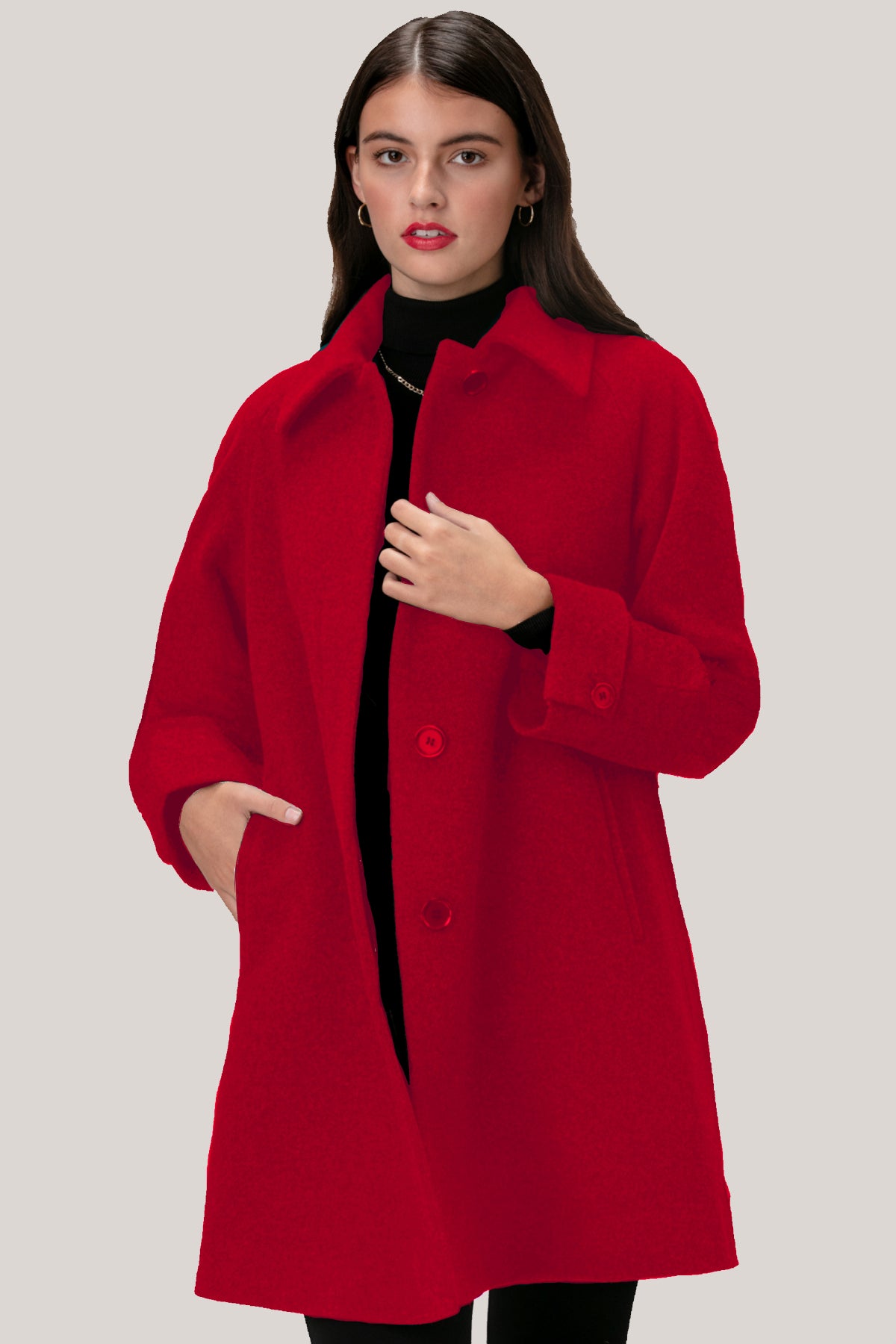 TRINITY Wool & Cashmere Swing Coat 3174 – LORNE