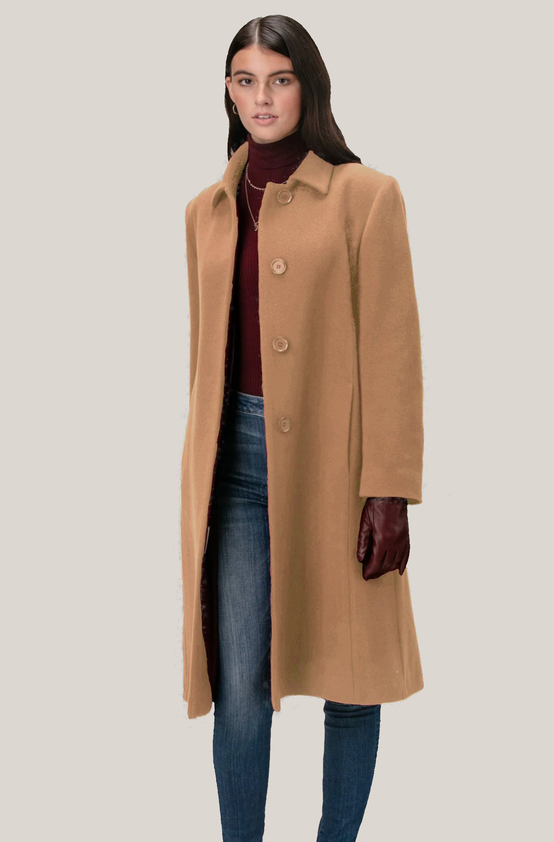 PAMELA Wool & Cashmere 3/4 Coat 3448 – LORNE'S COATS