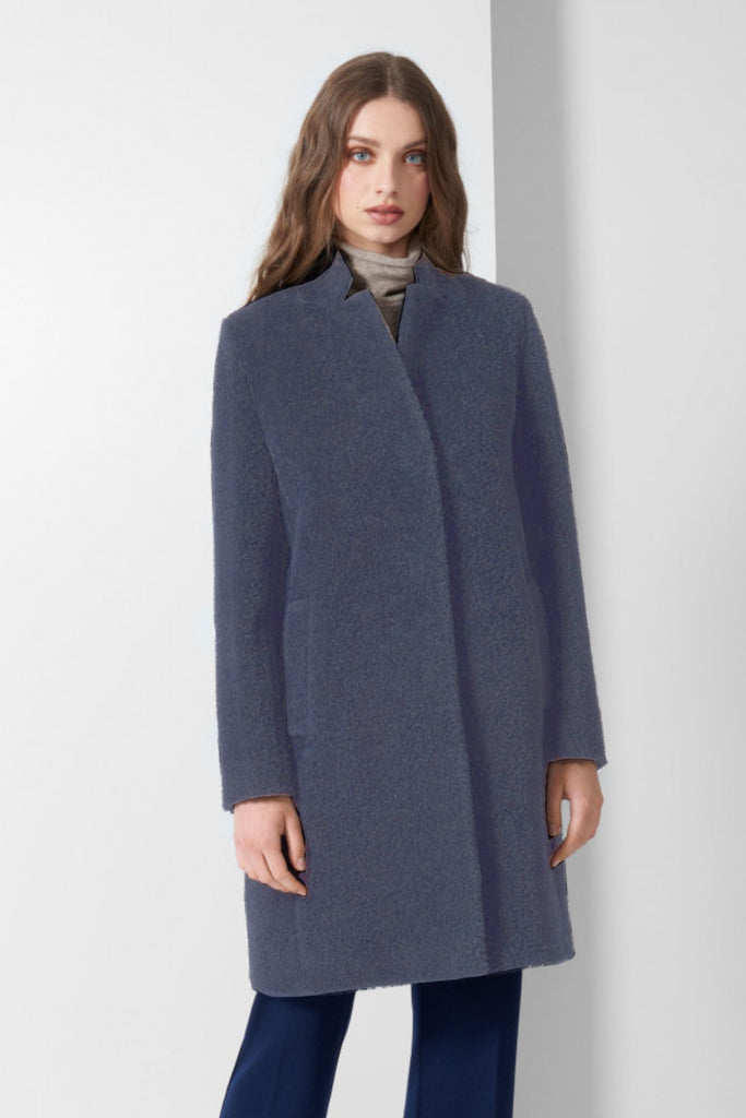 Alpaca & Wool Coat with Inverted Notch Collar 54001 – LORNE'S COATS