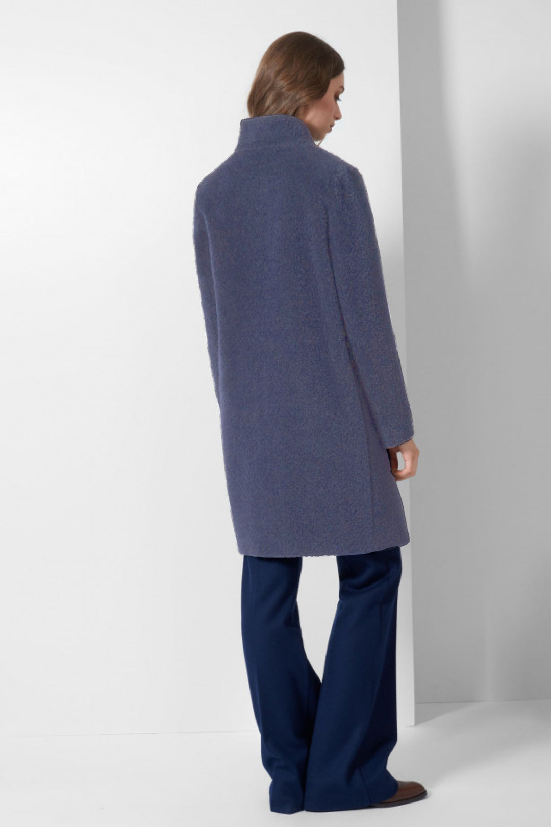 Alpaca & Wool Coat with Inverted Notch Collar 54001 – LORNE'S COATS