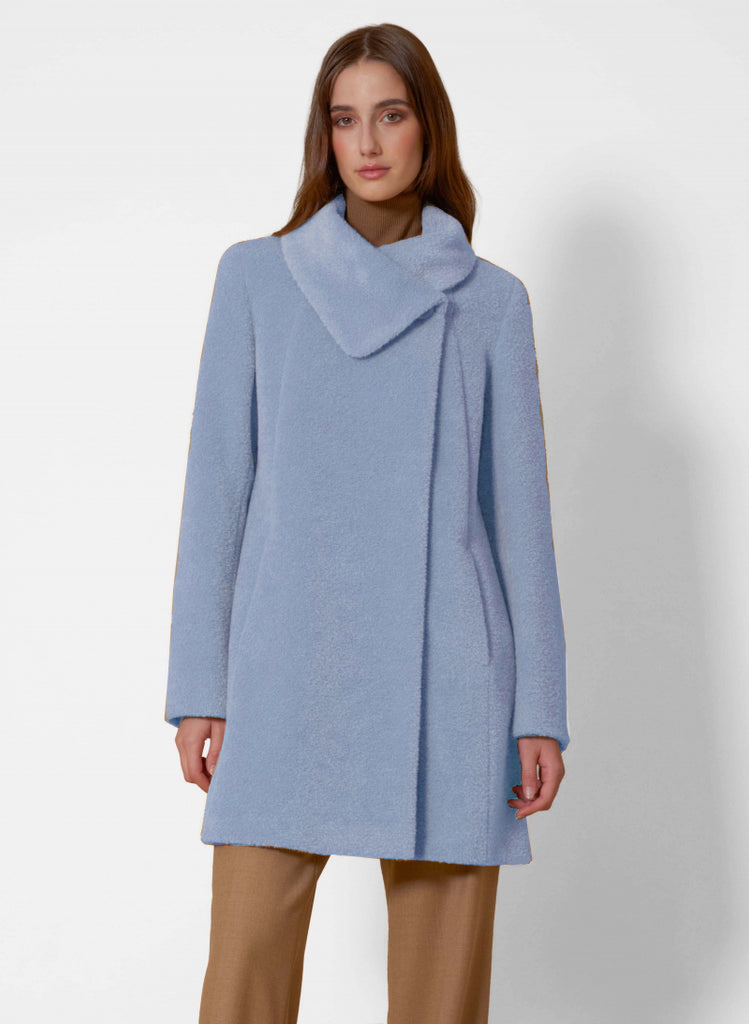 Alpaca & Wool Coat with Petal Collar 86001 – LORNE'S COATS
