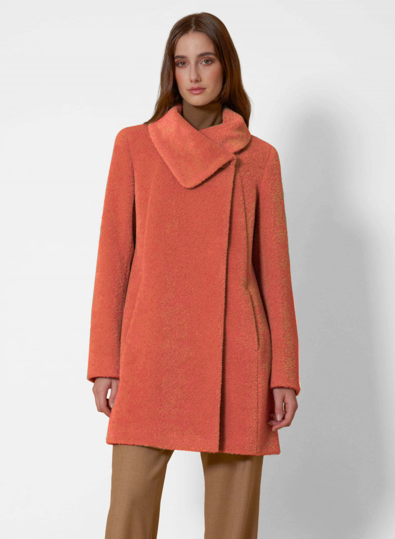 Alpaca & Wool Coat with Petal Collar 86001 – LORNE'S COATS