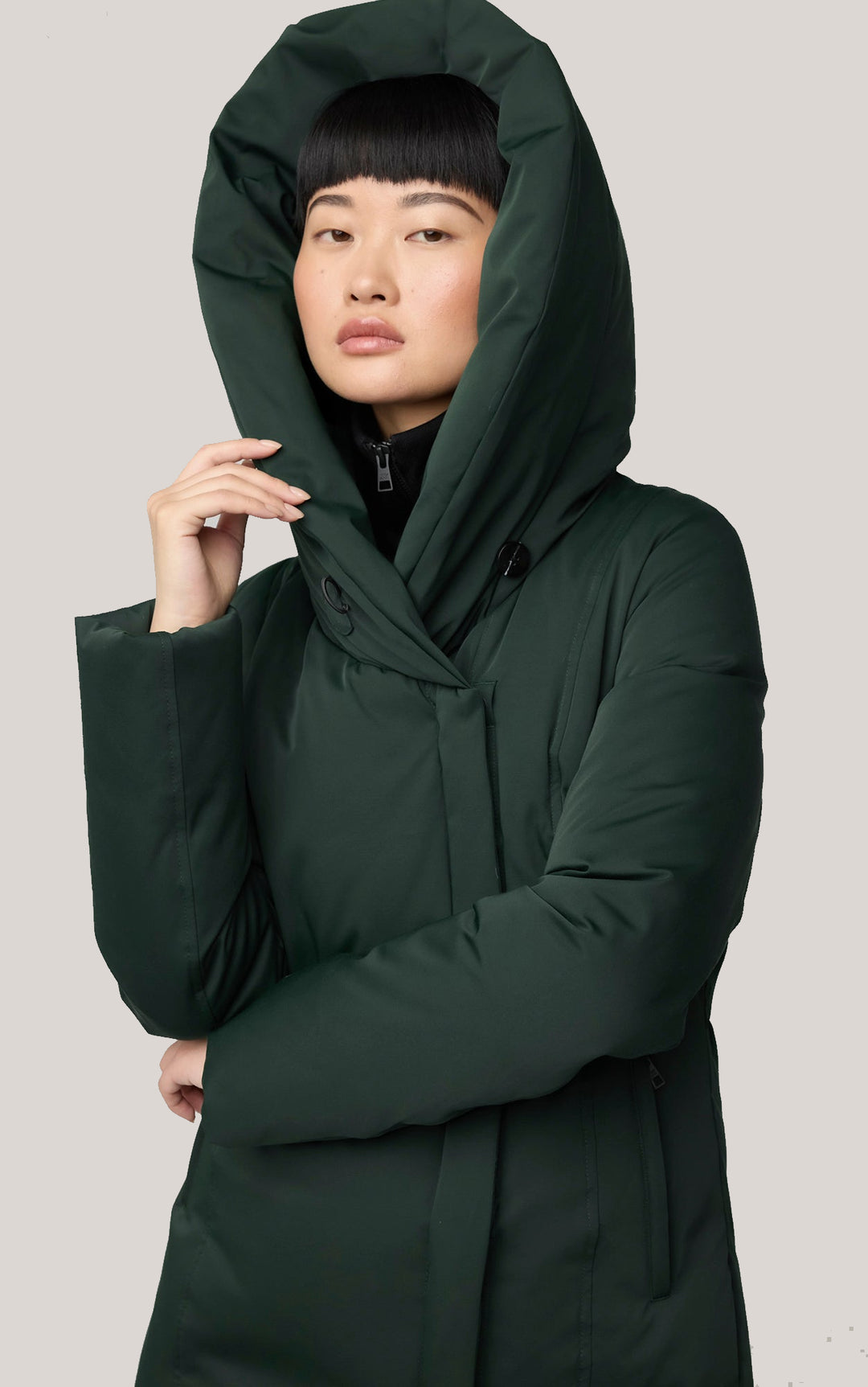 CAMELIA Slim Fit Brushed Down Coat – LORNE'S COATS