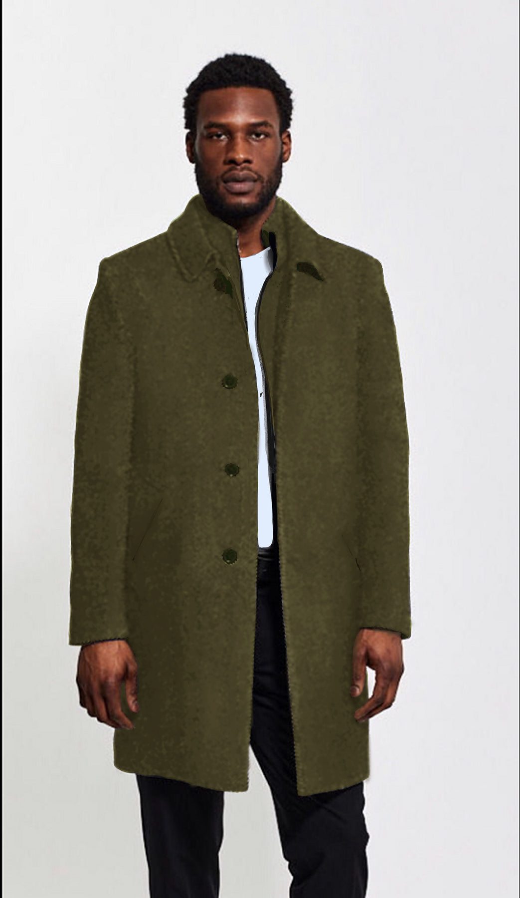 MONACO Wool & Cashmere Coat with Double Collar – LORNE'S COATS